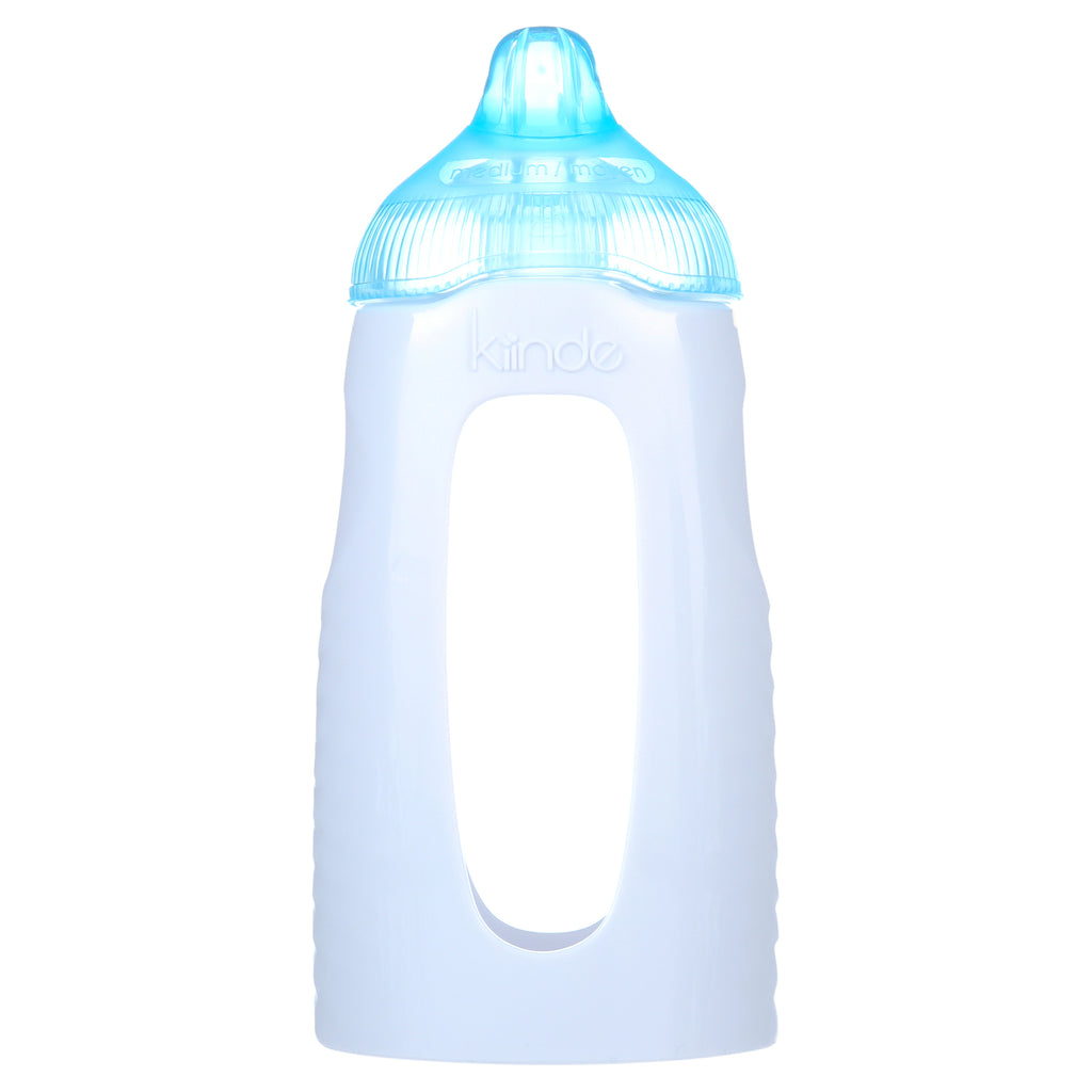 Twist Squeeze Natural Baby Breast Milk Feeding Bottle with Nipples and Case (2 Pack)