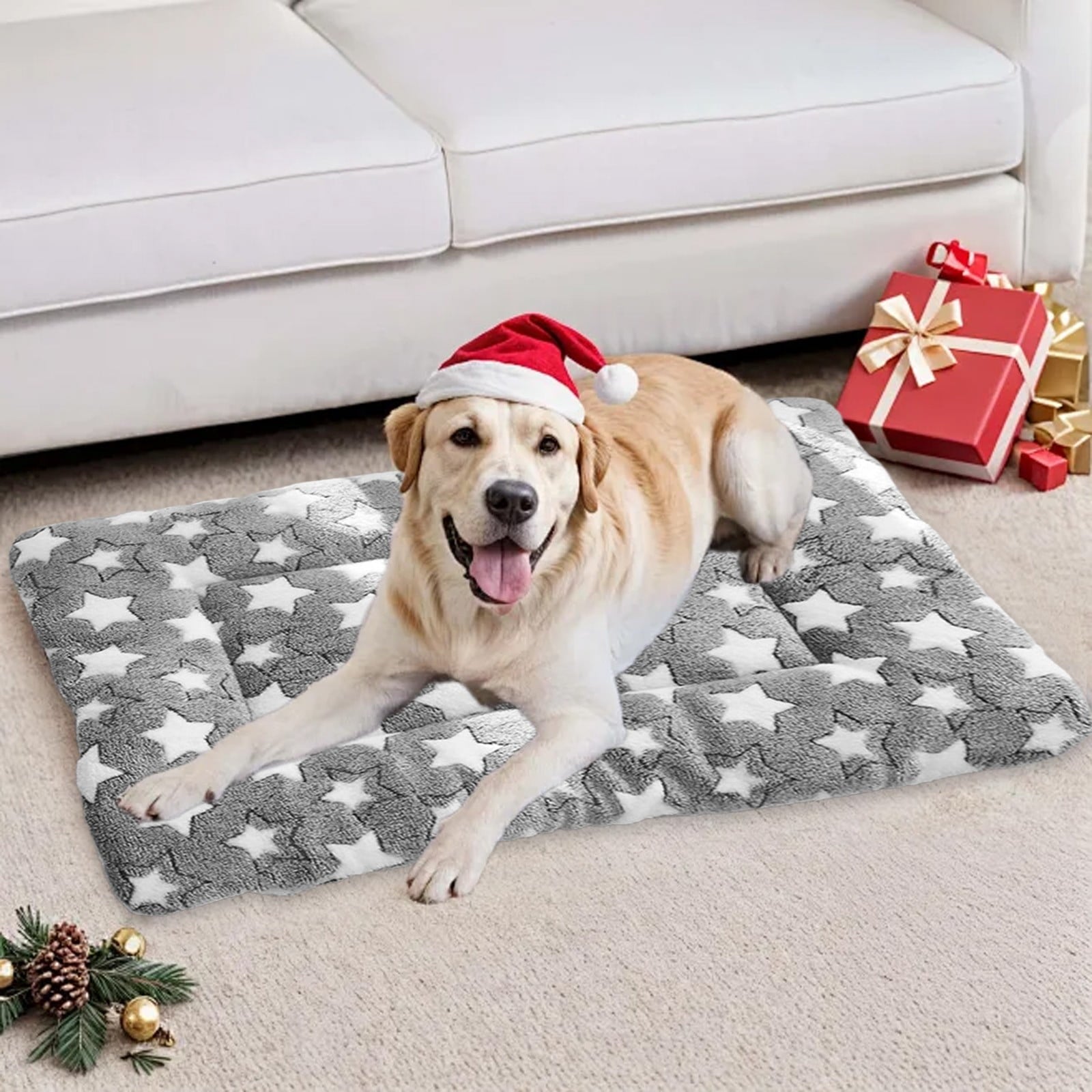 Thick Plush Pet Bed For Dogs Cats Super Sleeping Mat Non Slip Pad Pet Furniture