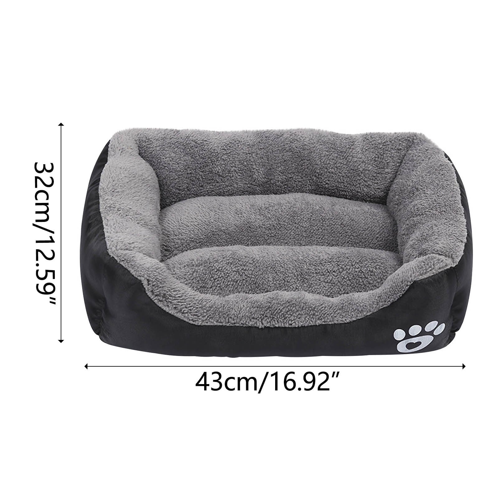 Dog Beds Large Sized Dog, Pet Winter Pet Bed Pet Supplies and Dog Sleeping Bed Gray S