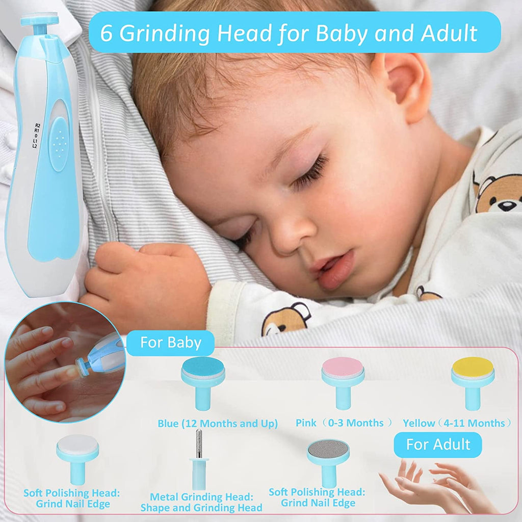 Baby Healthcare Kit, Byseng 23 in 1 Newborn Nursery Grooming Kit for Newborn Infant Toddlers Baby Boys Girls (0-3 Years+) - Blue