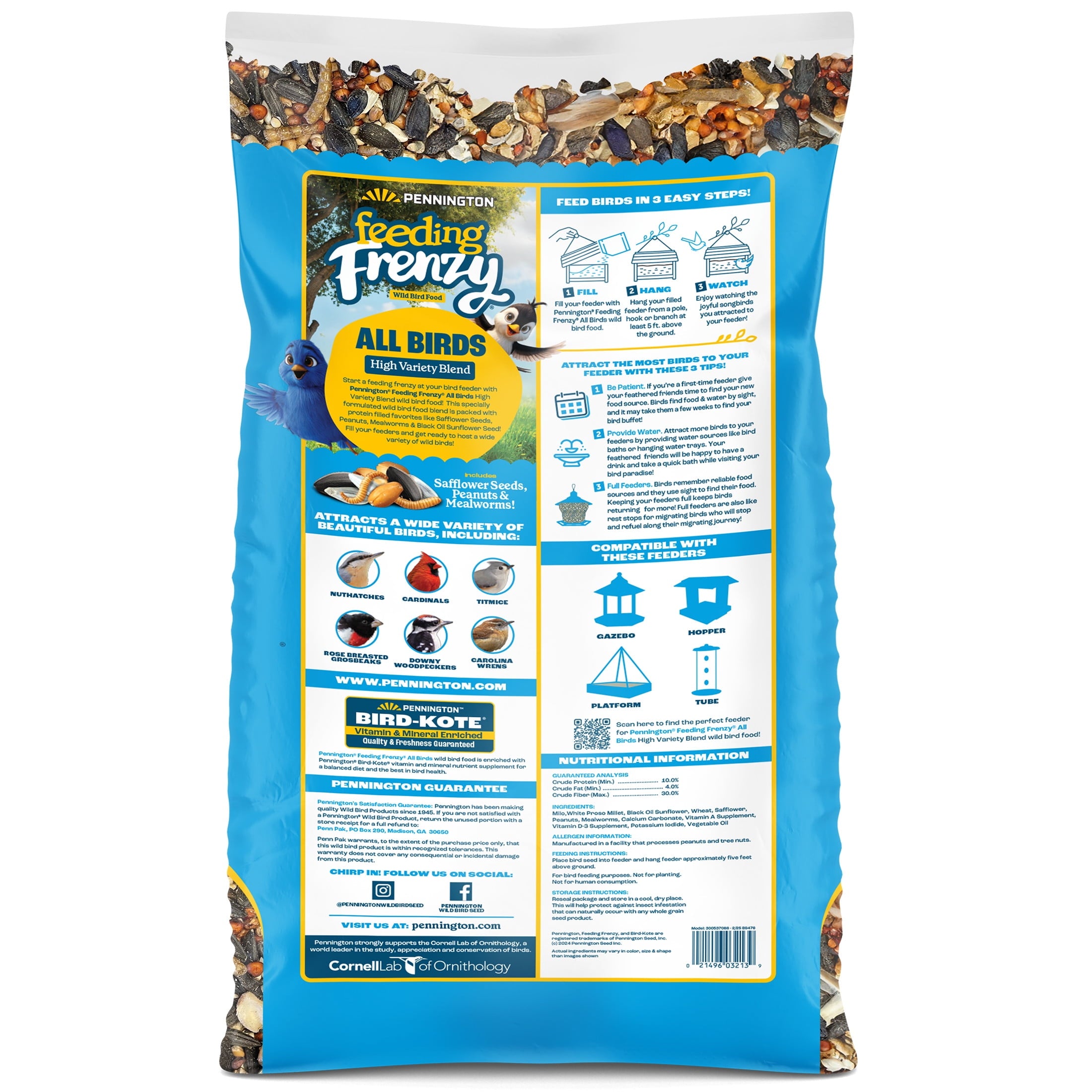 Feeding Frenzy Wild Bird Seeds, Wild Bird Food Mix, 5 lb.