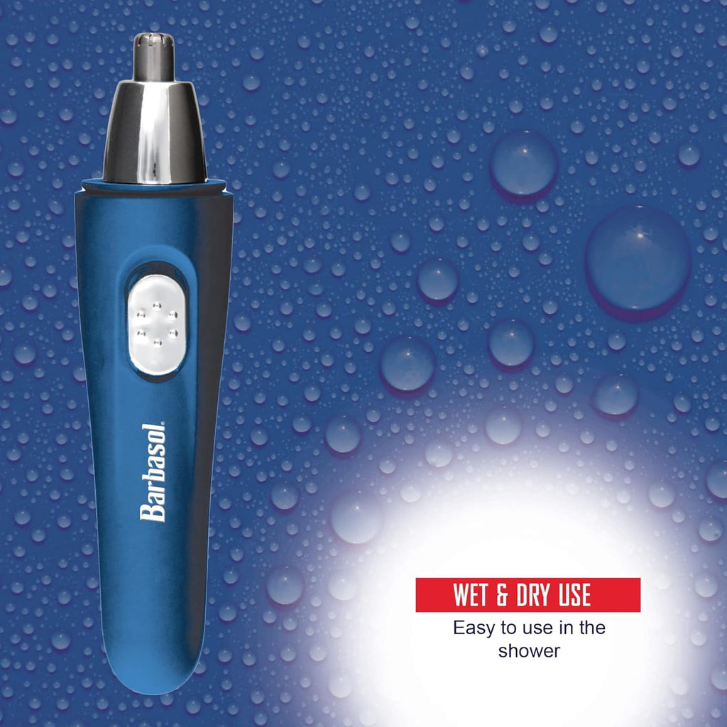 Nose Hair Trimmer for Men and Women, Electric Ear &amp; Nose Hair Trimmer with Built-In LED Light, Wet &amp; Dry Grooming, Grip