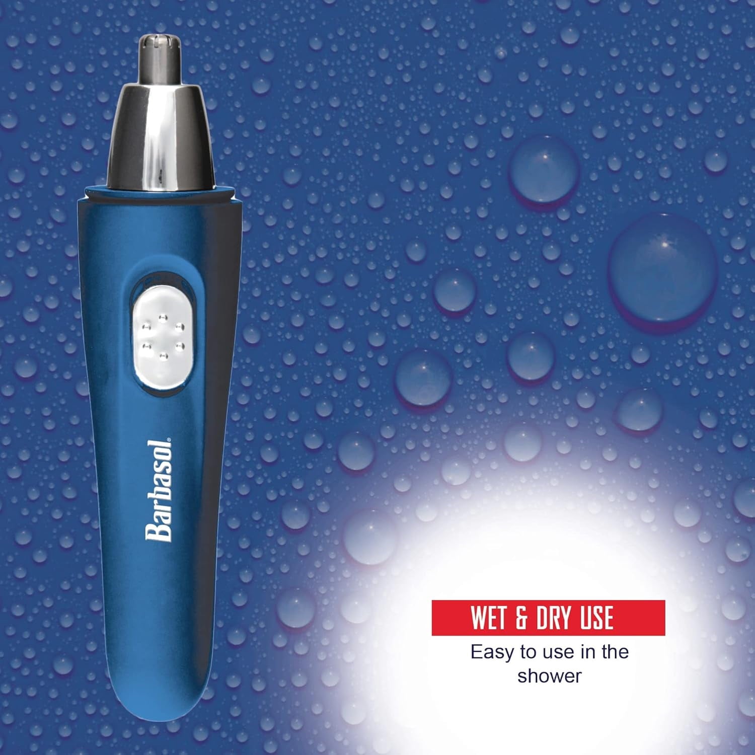 Nose Hair Trimmer for Men and Women, Electric Ear &amp; Nose Hair Trimmer with Built-In LED Light, Wet &amp; Dry Grooming, Grip