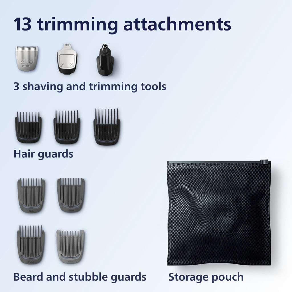 Multi-groomer Series 3000, Powered Electric Trimmer MG3740/40, 1 Each - 13 Pieces