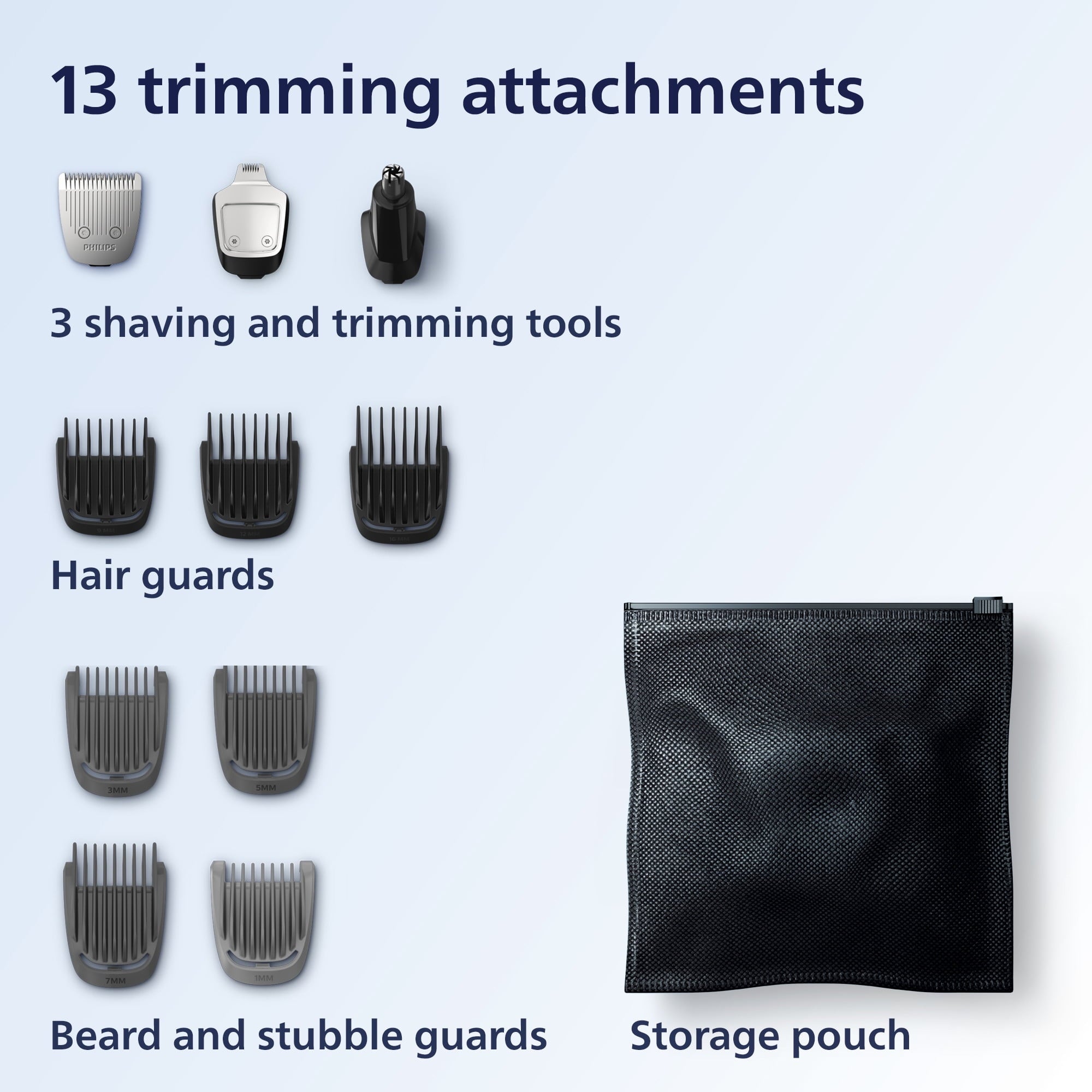 Multi-groomer Series 3000, Powered Electric Trimmer MG3740/40, 1 Each - 13 Pieces
