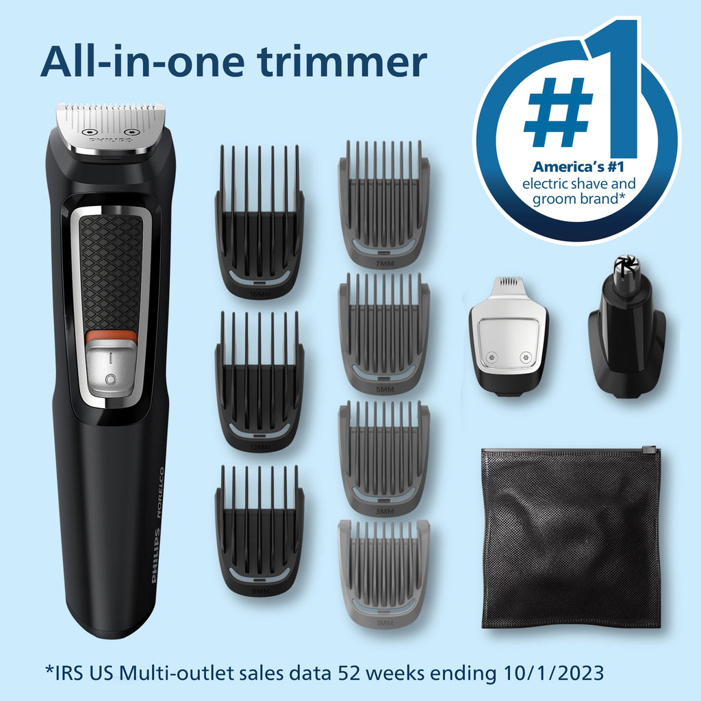 Multi-groomer Series 3000, Powered Electric Trimmer MG3740/40, 1 Each - 13 Pieces