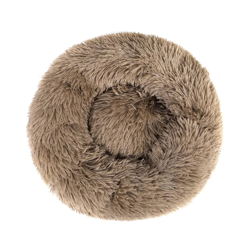 Round Plush Pet Bed for Dogs &amp; Cats, Dog Bed Sleeping Kennel Nest