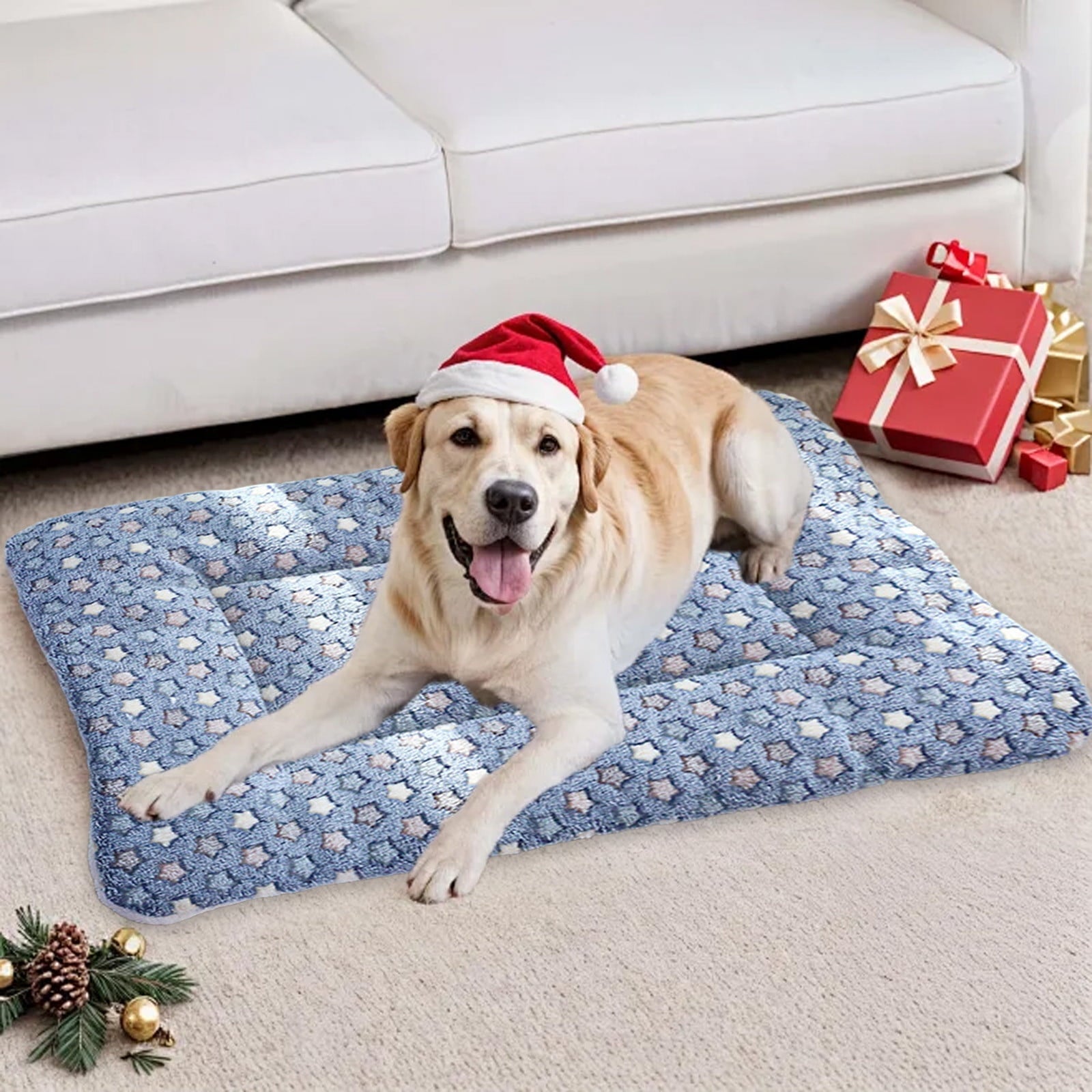 Thick Plush Pet Bed For Dogs Cats Super Sleeping Mat Non Slip Pad Pet Furniture
