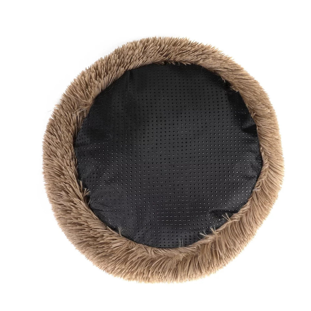Round Plush Pet Bed for Dogs &amp; Cats, Dog Bed Sleeping Kennel Nest
