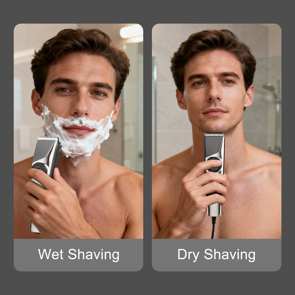 Beard Trimmer for Men, Hair Clippers for Men 3 in 1 Grooming Shaving Kit for Face, Mustache, Body, Ear, Nose, Cordless Barber Clippers for Hair Cutting