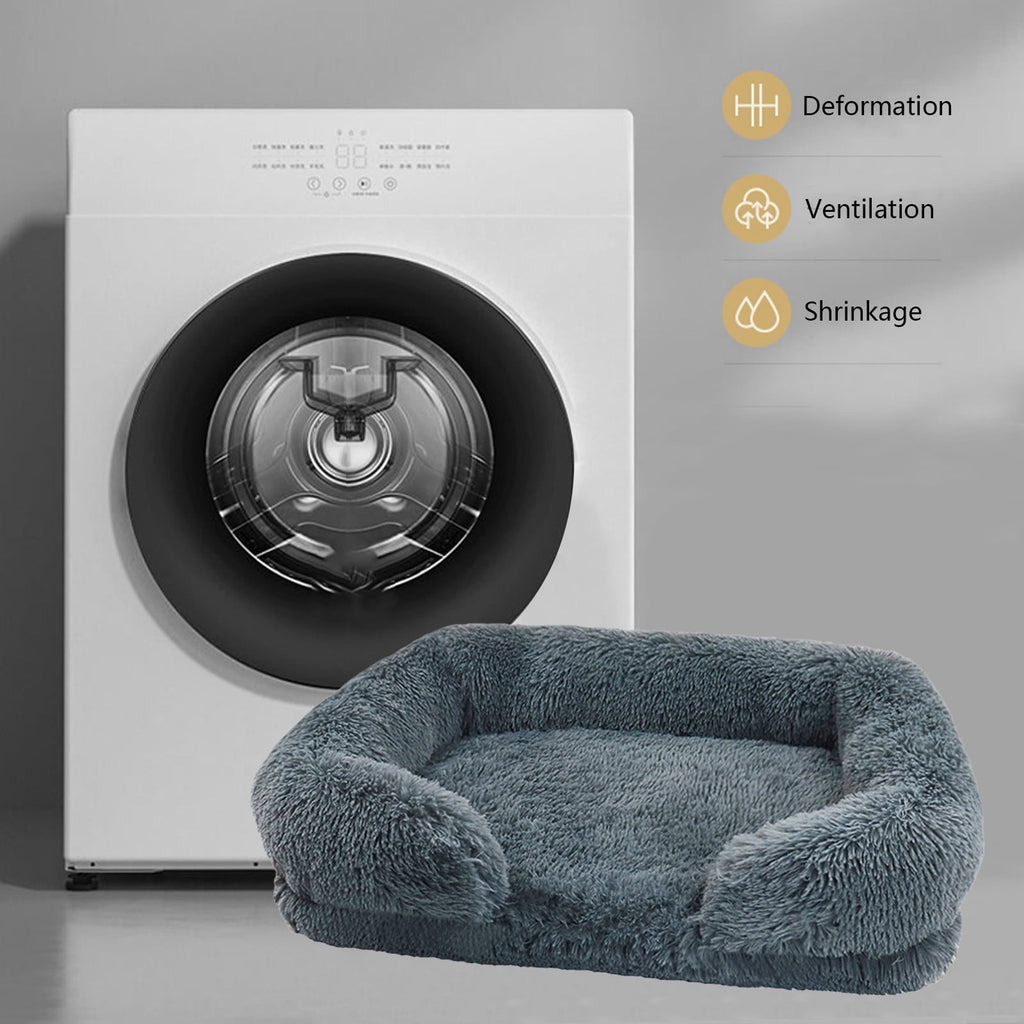 Pet Bed Dog Cat Cuddler Bed Faux Fur Warming Cushion For Small Medium Dogs And Cats Indoor Use