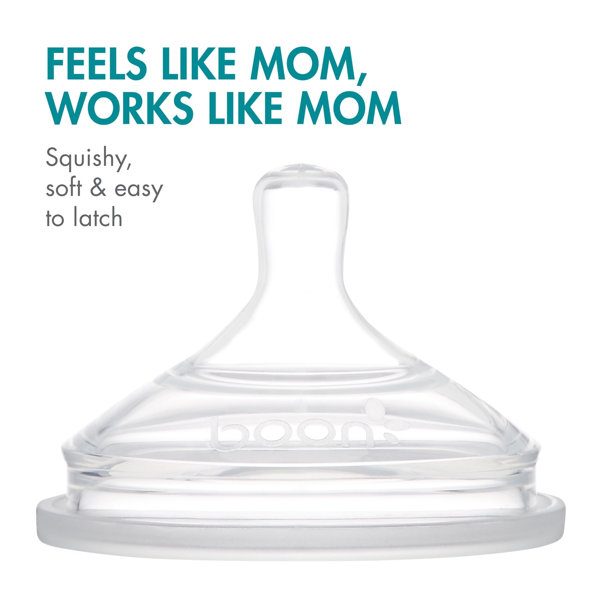 NURSH Silicone Pouch Baby Bottles – Stage 2 Medium Flow – 8oz – Marble (3pk)