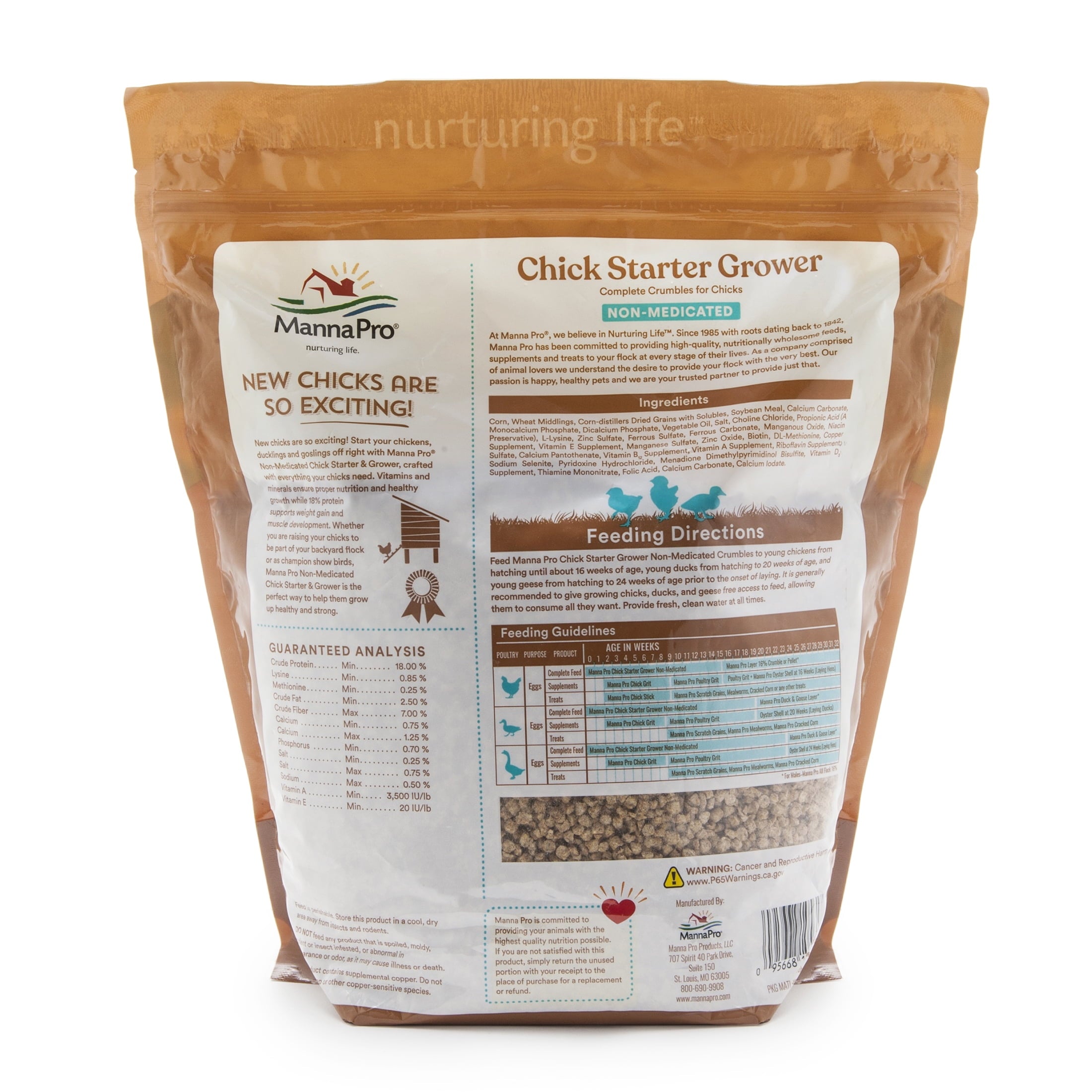 Chick Starter Non-Medicated Poultry Feed - 1 Bag - 5 lb.
