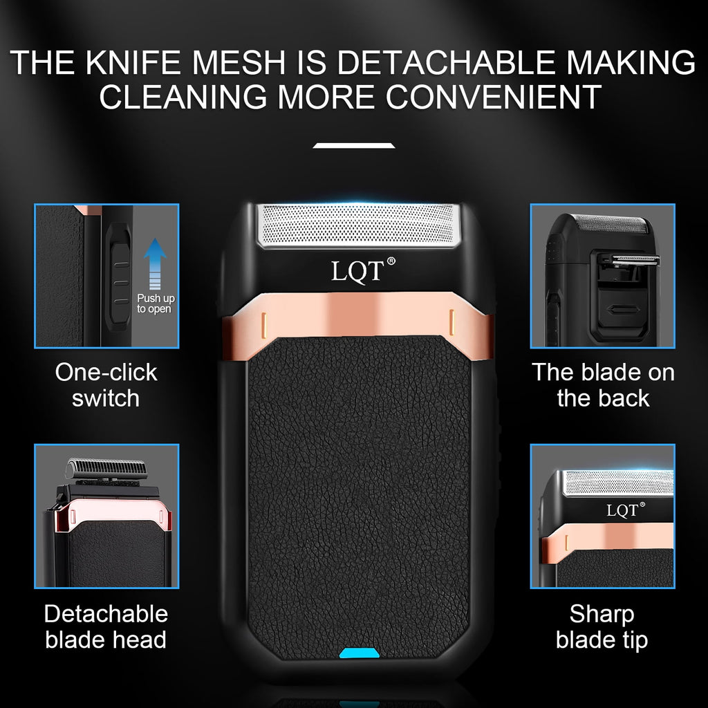 LQT Men's Hair Cutting Set, Men's Grooming Gifts, Electric Hair Clippers, USB Rechargeable, Blades, Hair, Beard &amp; Full Body Grooming