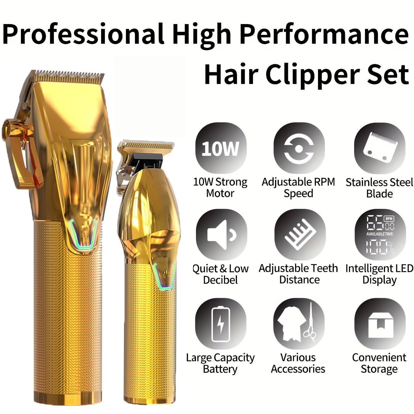 Barber Clippers and Trimmer Set for Haircut Electric Grooming, Gifts for Men