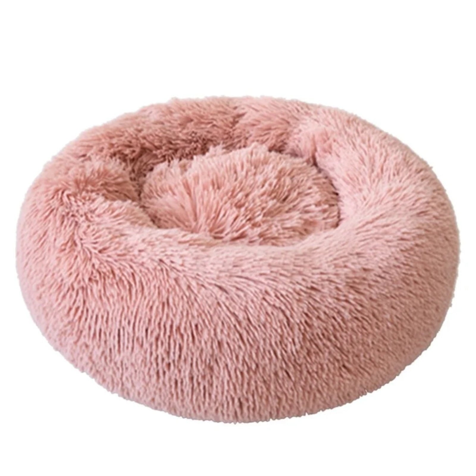 Round Plush Pet Bed for Dogs &amp; Cats, Dog Bed Sleeping Kennel Nest