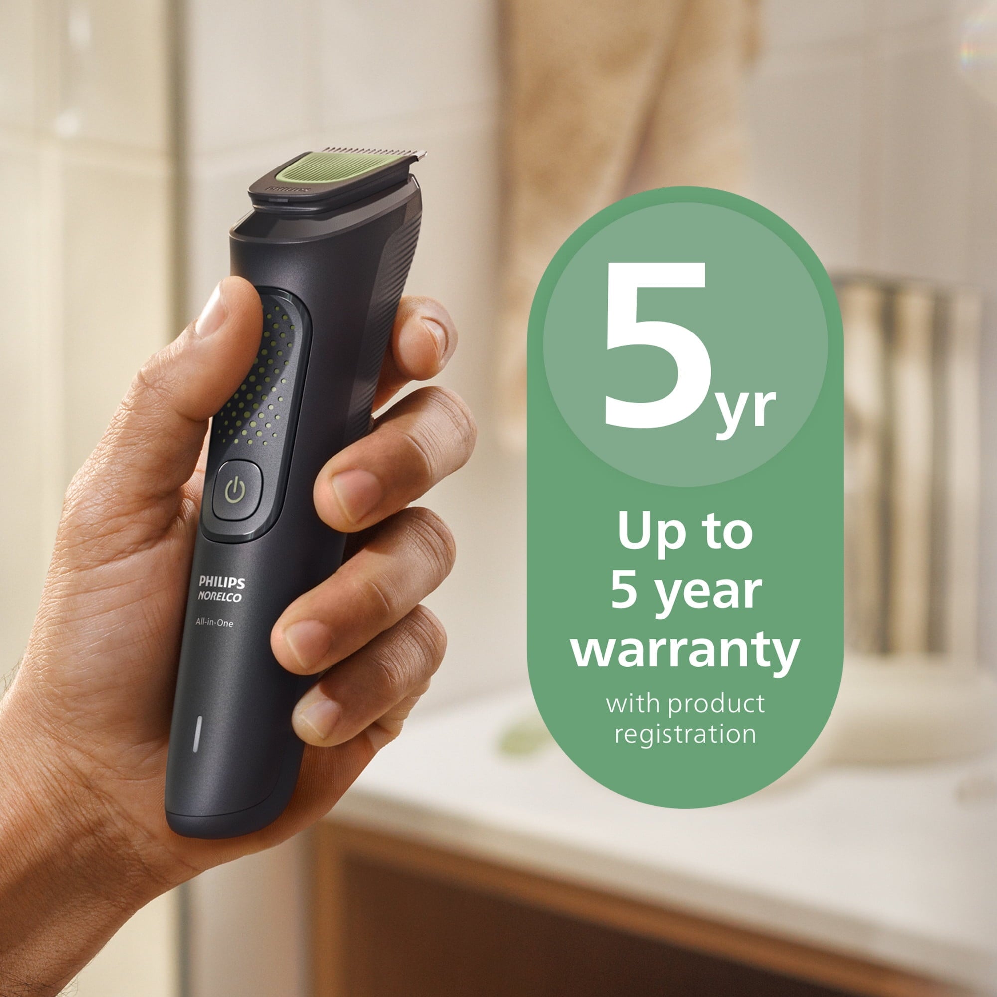 All-In-One 3000 Series 13 In 1 Trimmer, Beard Styler &amp; Men'S Hair Clipper, 9 Length Settings &amp; Self-Sharpening Skin-Friendly Blades, MG3919/50
