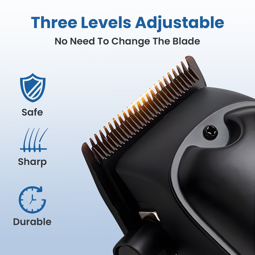Hair Clippers for Men: Cordless Hair Clipper Trimmer with LED Display - Mens Clippers and Grooming Set, Barber Clippers Set