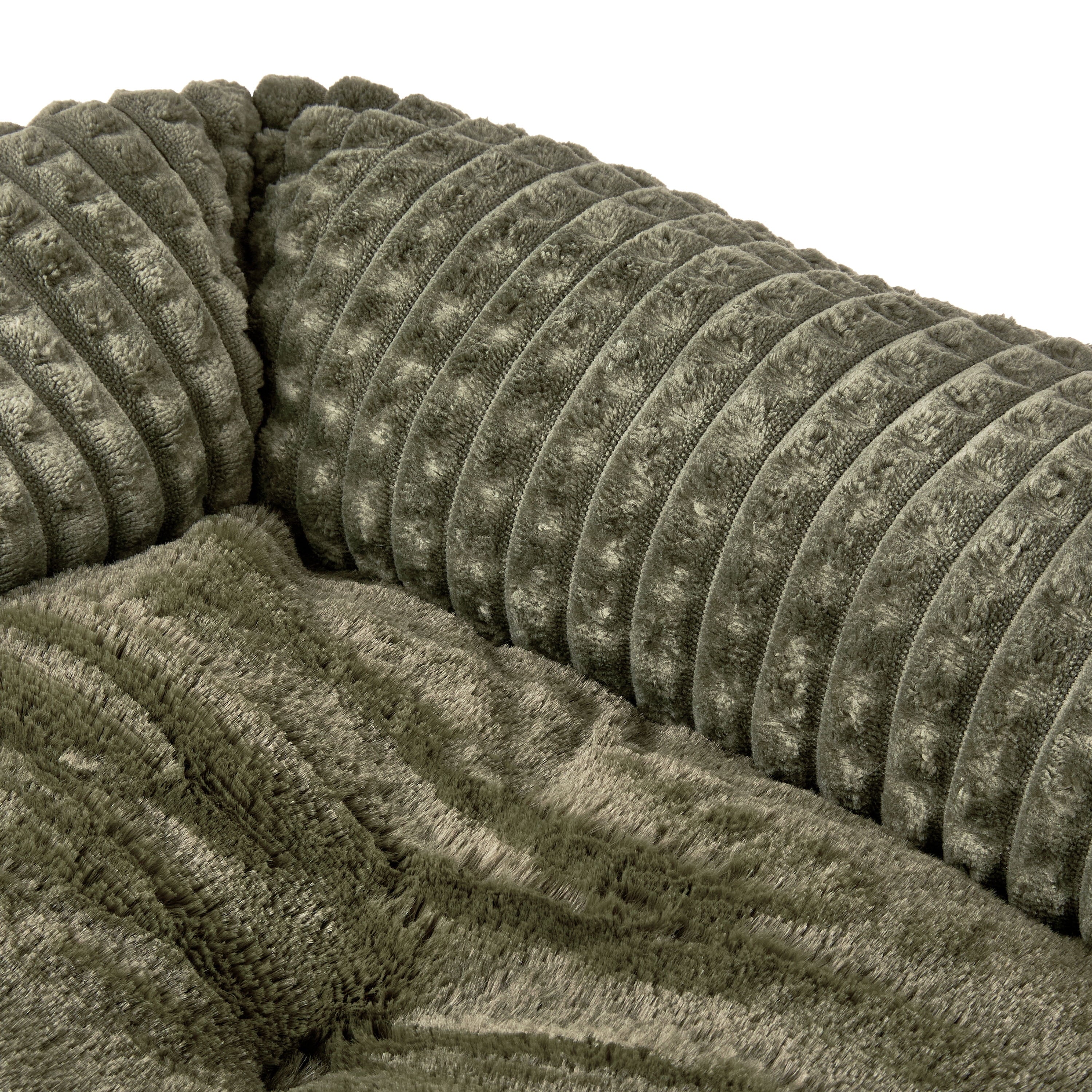 Small Flannel Waffle Texture Bolster Cat or Dog Bed, Blue, 17" x 21"