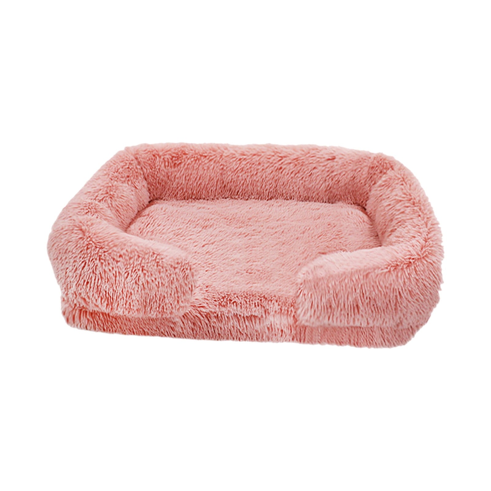 Pet Bed Dog Cat Cuddler Bed Faux Fur Warming Cushion For Small Medium Dogs And Cats Indoor Use