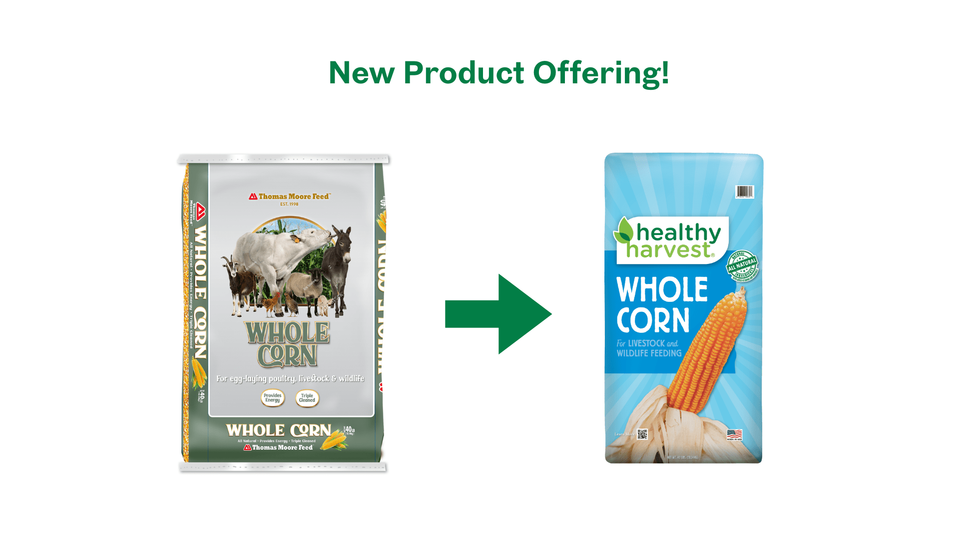 Whole Corn for Feeding Livestock and Poultry, 40 lb Bag