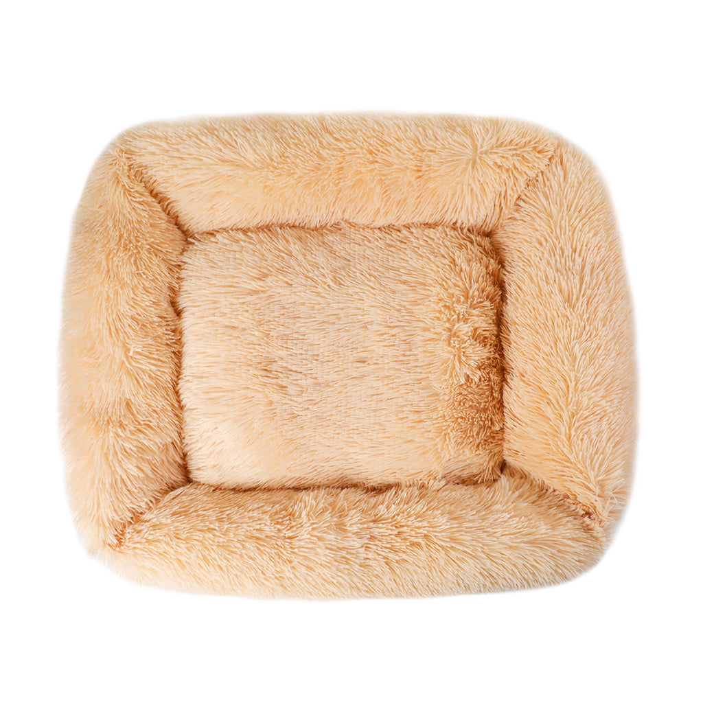 Rectangle Plush Pet Bed Bed for Dogs Cats Kennel Cuddler Crate Cushion Mat Washable