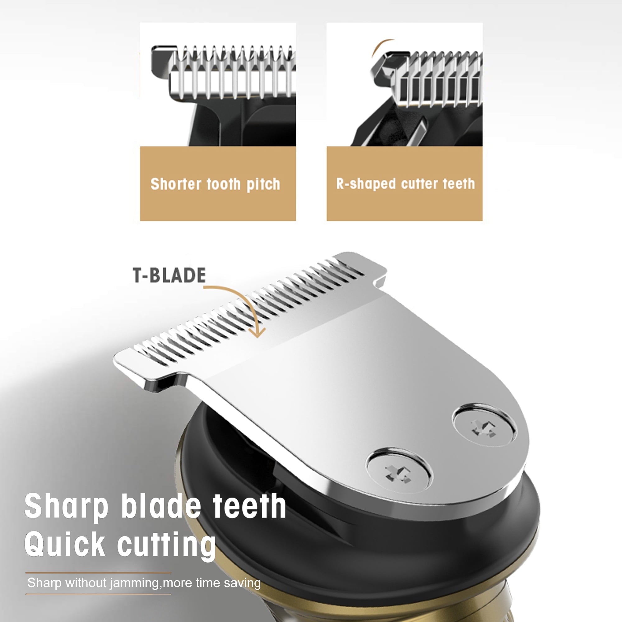 Hair Clipper for Men, 19 in 1 Electric Beard Trimmer, Home Travel Cordless Shaver Razor with LED Display for Hair, Facial, Nose Hair Cutting, Grooming Kit with Storage Bag