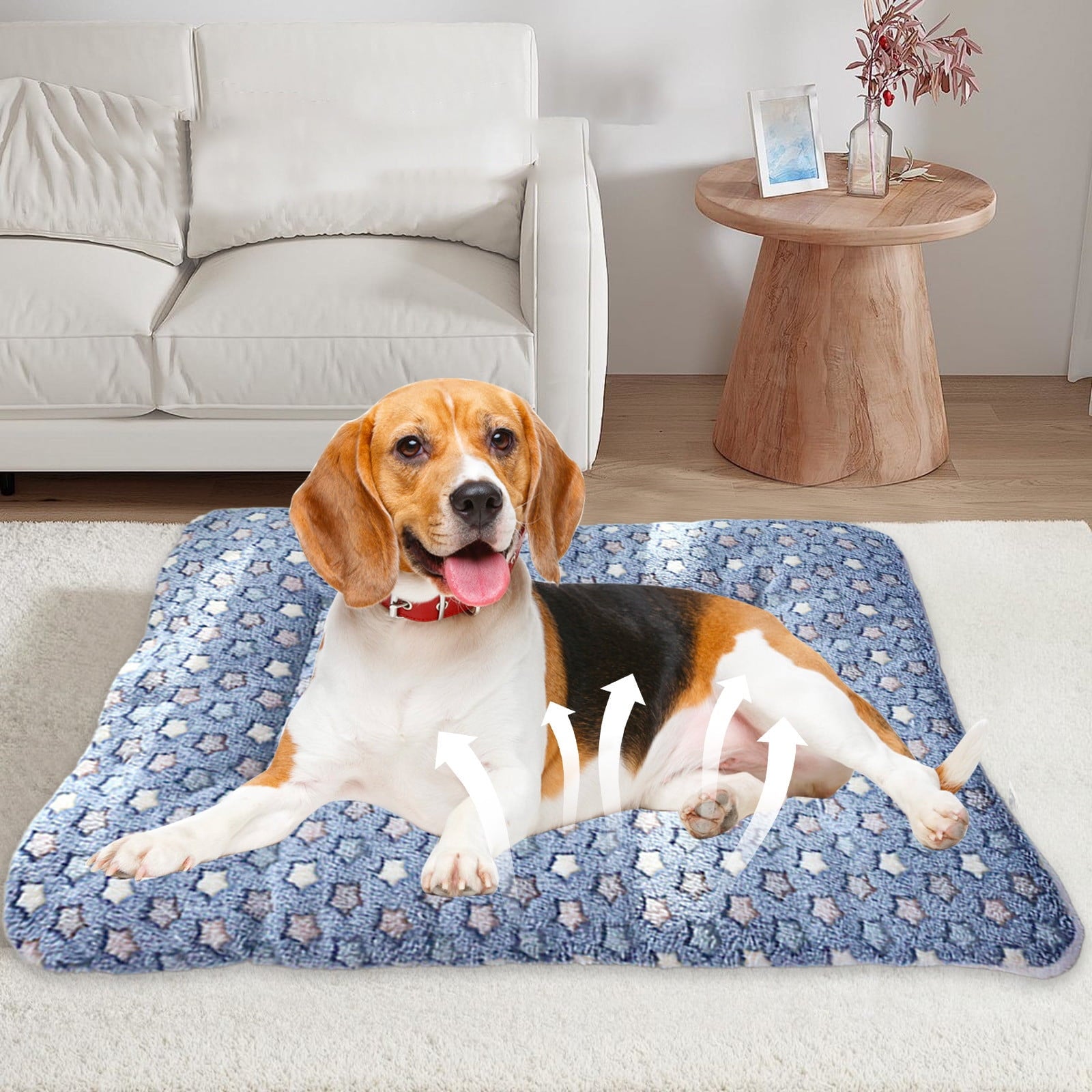 Thick Plush Pet Bed For Dogs Cats Super Sleeping Mat Non Slip Pad Pet Furniture