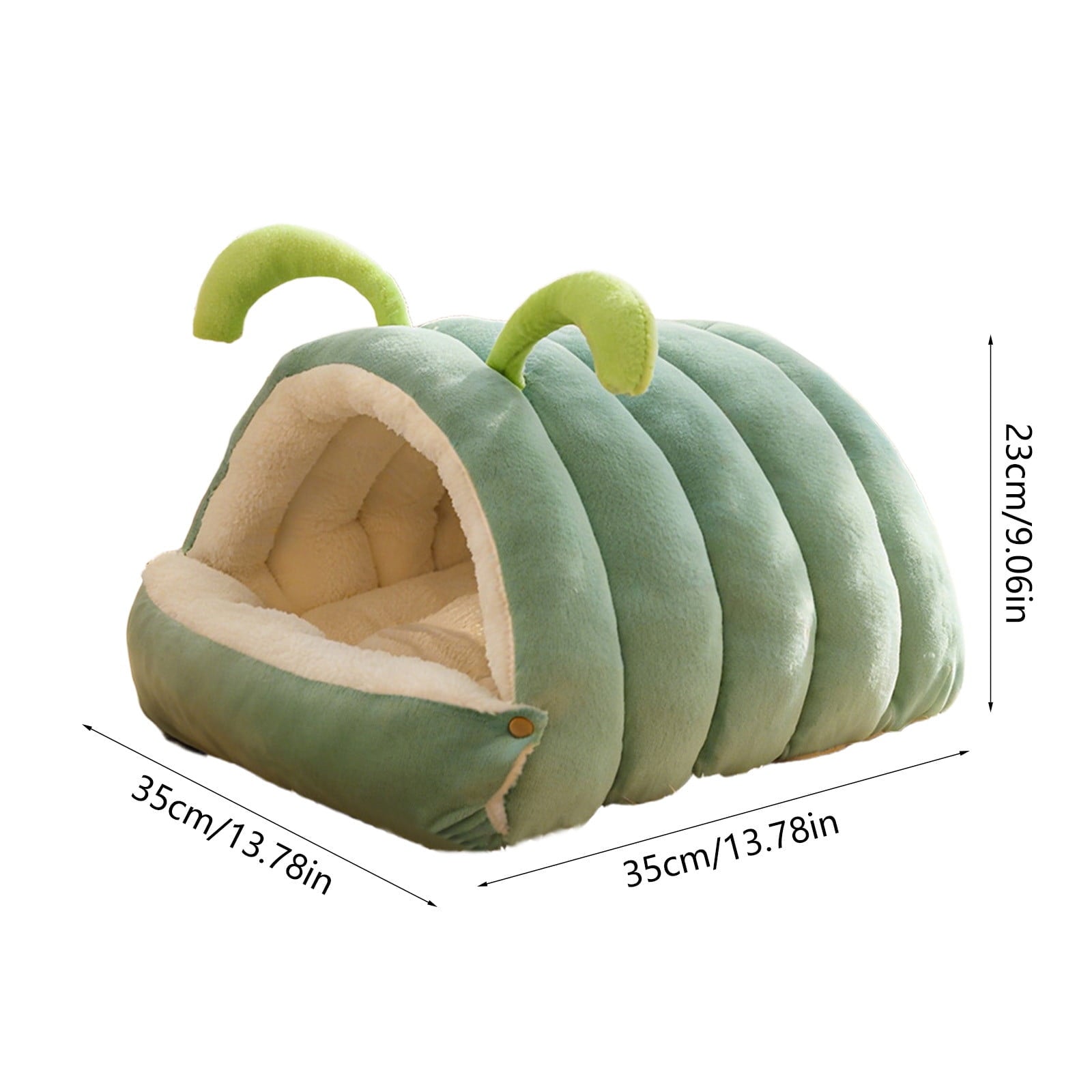 Winter Cat and Dog Bed, Pet Cushion, Removable Semi-Enclosed Pet Cave, Indoor Pet Bedding for Small Animals, Washable Pet Nest