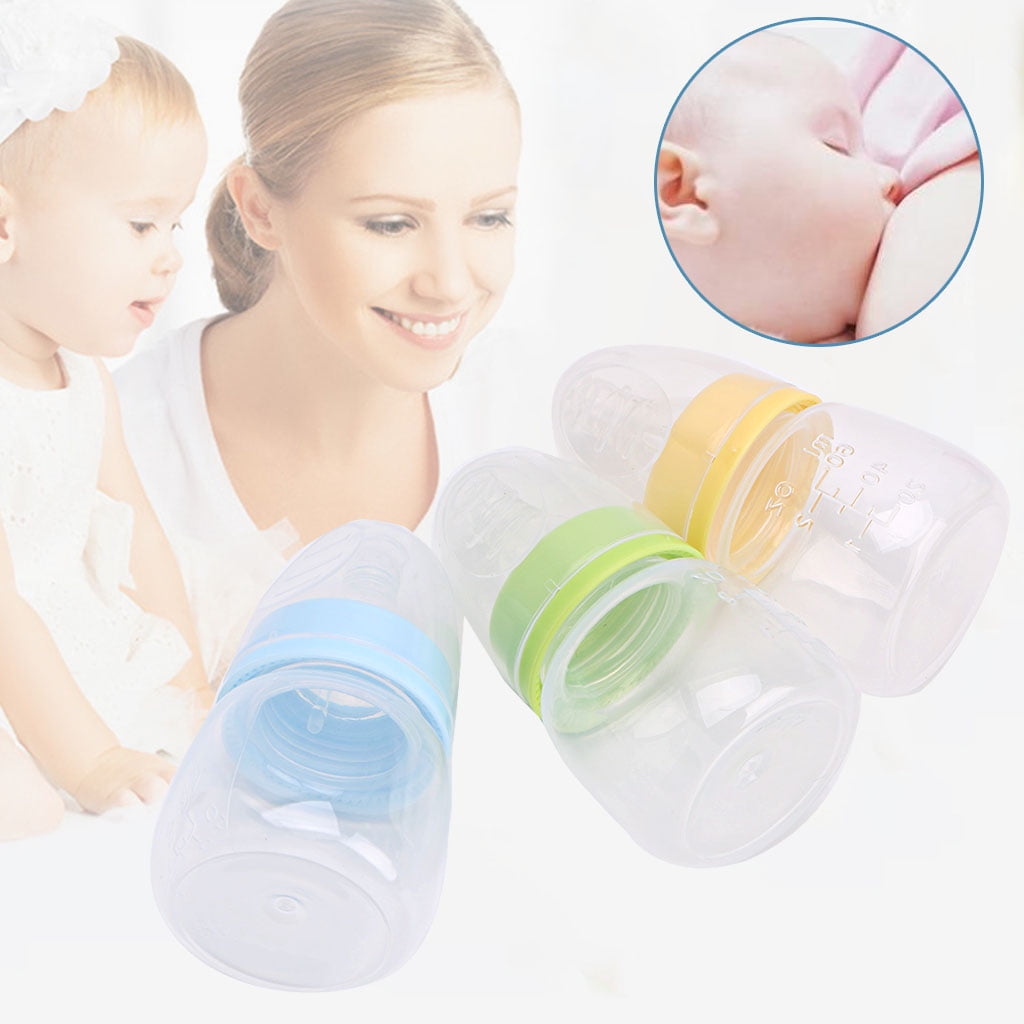 Misright 1pc 60ml 2OZ Silicone Standard Neck Baby Infant Feeding Nursing Nipple Bottle