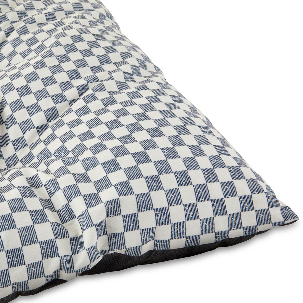 Bed for Dogs, Tufted Pillow, , Black and White Checkered, 35" x 27"