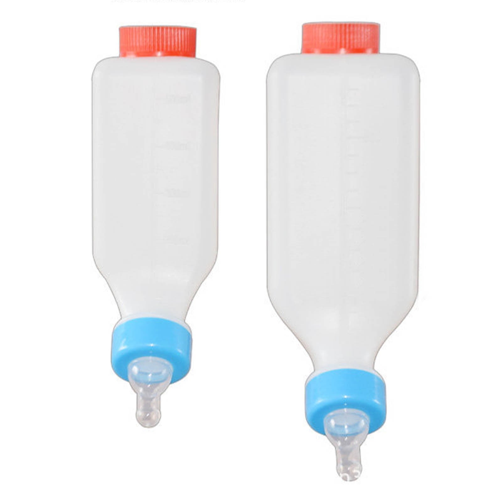 YAMB Goat Bottles for Feeding Baby Goats,500ml Lamb Baby Bottles with Nipple,With Scale Hanging Plastic Milk Feeder Bottle,Little Goat Sheep Nursing Bottle,Feeder for Farm Animal,1 Pc