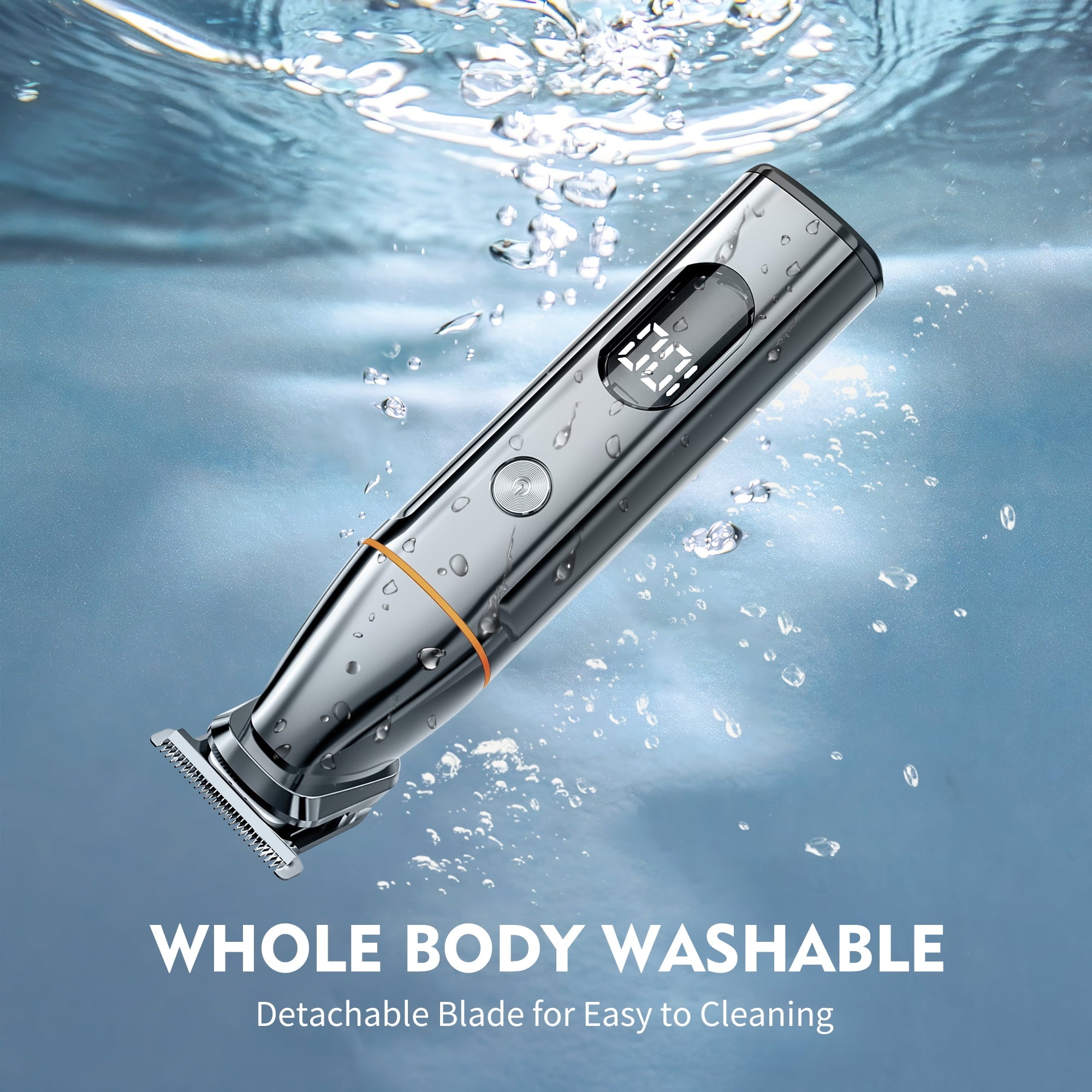 Hair Clippers, 5 IN 1 Cordless Electric Nose Ear Beard Trimmer Face Body Shaver, Rechargeable Men's Haircut &amp; Grooming Kit with LED Display for Father Husband Boyfriend