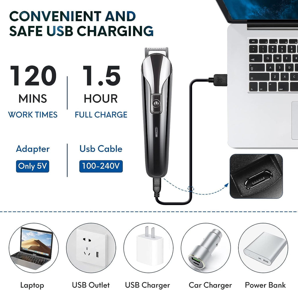 delpattern Beard Trimmer for Men,IPX7 Electric Razor Shavers,Hair Trimmer for Nose Mustache Face Body, Cordless Clippers Gifts for Men,22 Piece Beard Grooming Kit Black