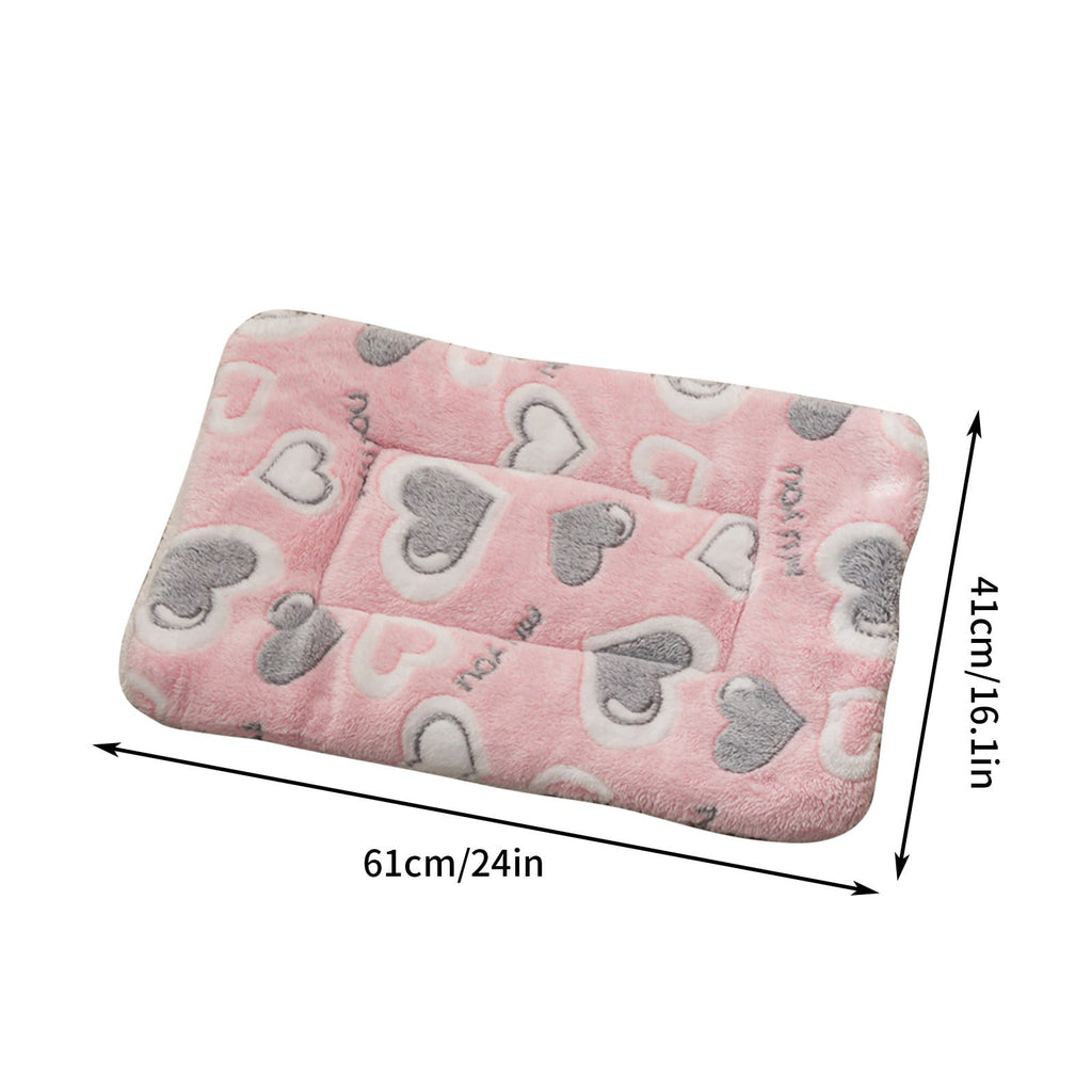 Washable Dog Bed - Plush Dog Crate Beds Comfy Kennel Pad, , Thick, Pet Sleeping Mat, 24x16 Inch, Gray