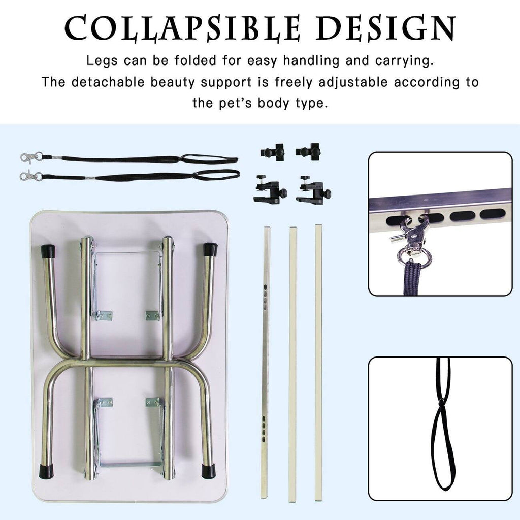Pet Grooming 36" Dog Pet Grooming Table Adjustable Heavy Duty w/Arm &amp; Noose &amp; Mesh Tray,Dog Grooming