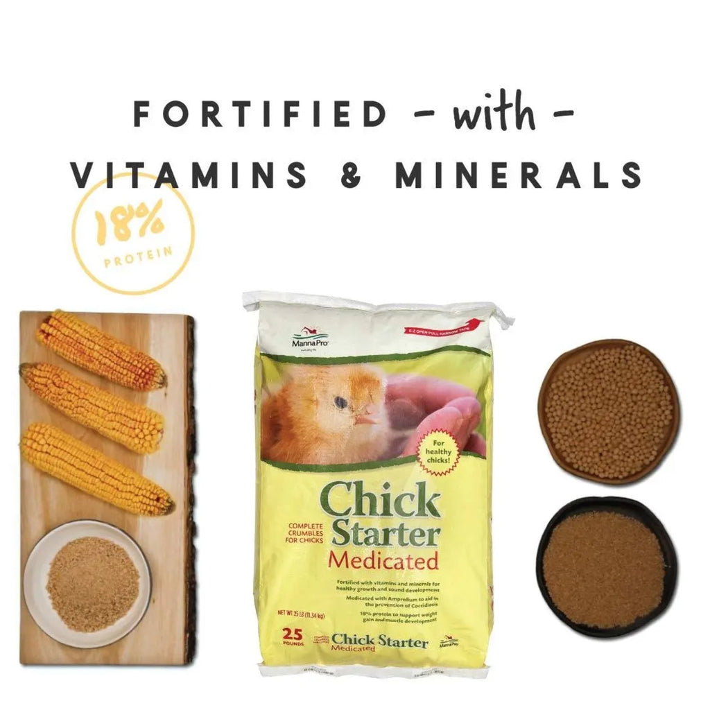 Chick Starter Grower Medicated Crumbles 5 lbs.