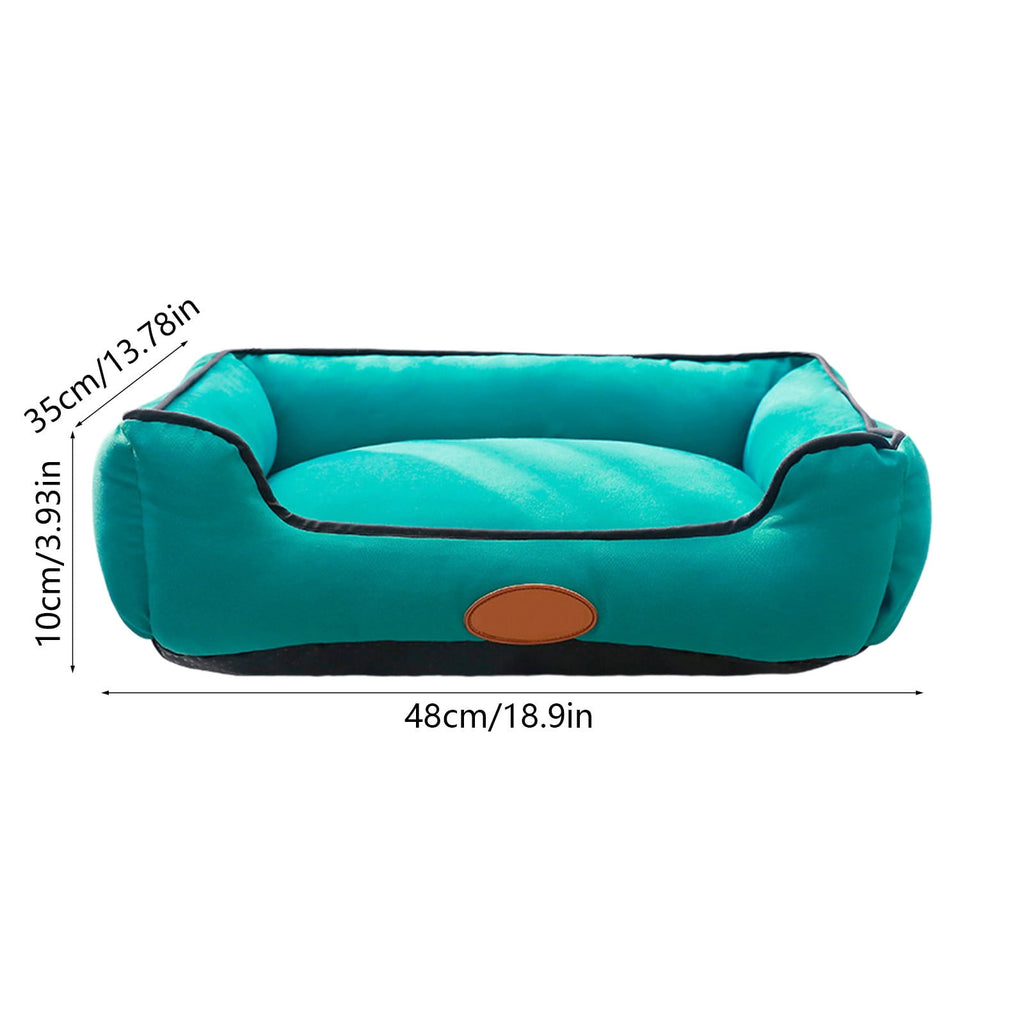 Dog Bed for Large Medium Small Dogs, Rectangle Washable Sleeping Puppy Bed, Cat Beds for Indoor Cats, Pet Sofa Bed, Anti-Slip Bottom