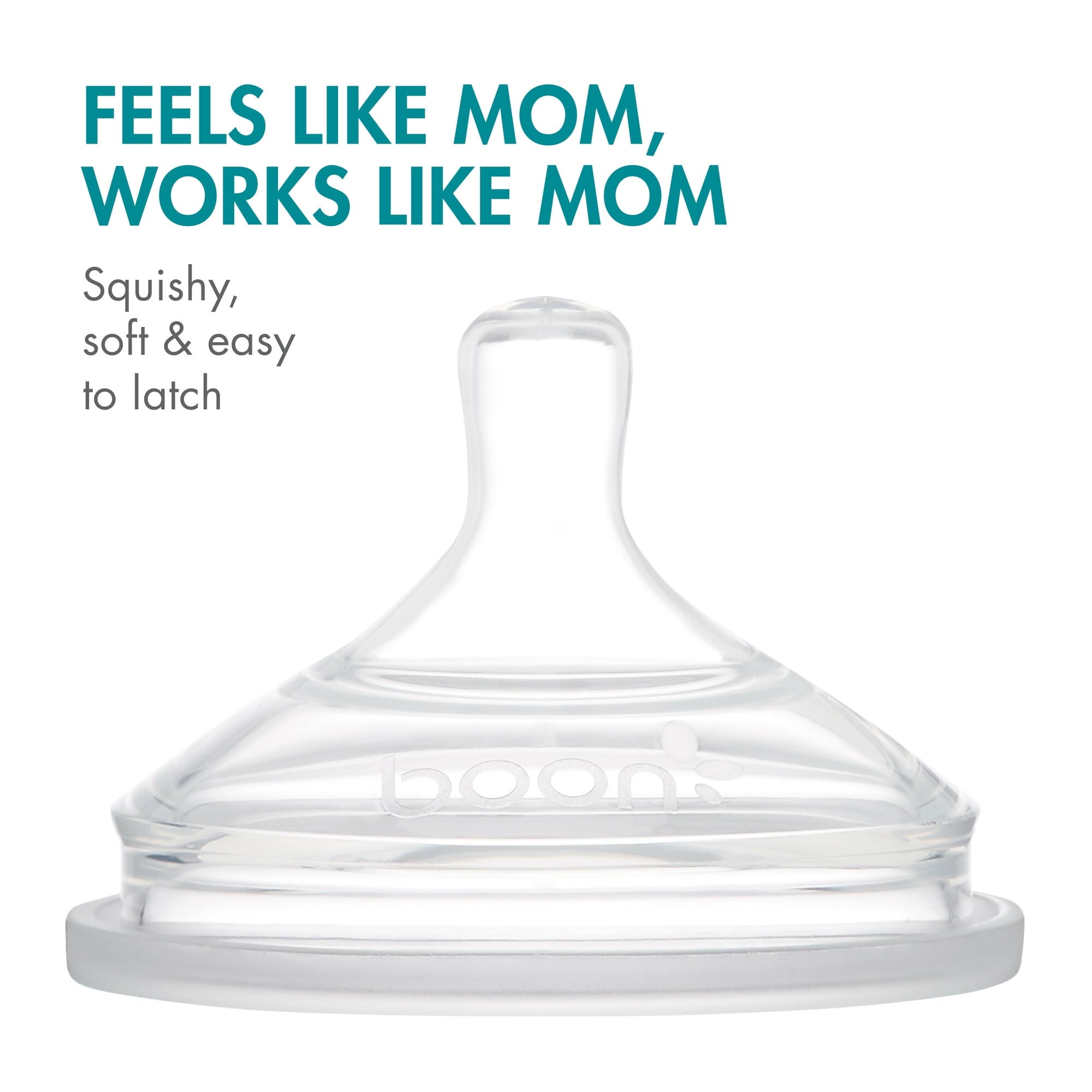 NURSH Silicone Pouch Baby Bottles – Stage 2 Medium Flow – 8oz – Marble (3pk)