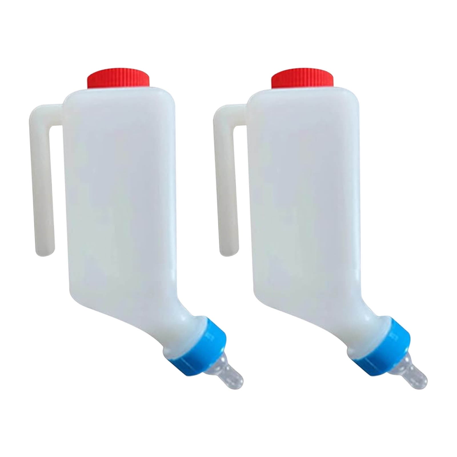 Sltwyw Lamb Baby Bottle with Scale Hanging, Goat Bottles for Feeding Baby Goats, Goat Milk Feeder Bottle, Little Goat Calf Sheep Nursing Bottle with Handle