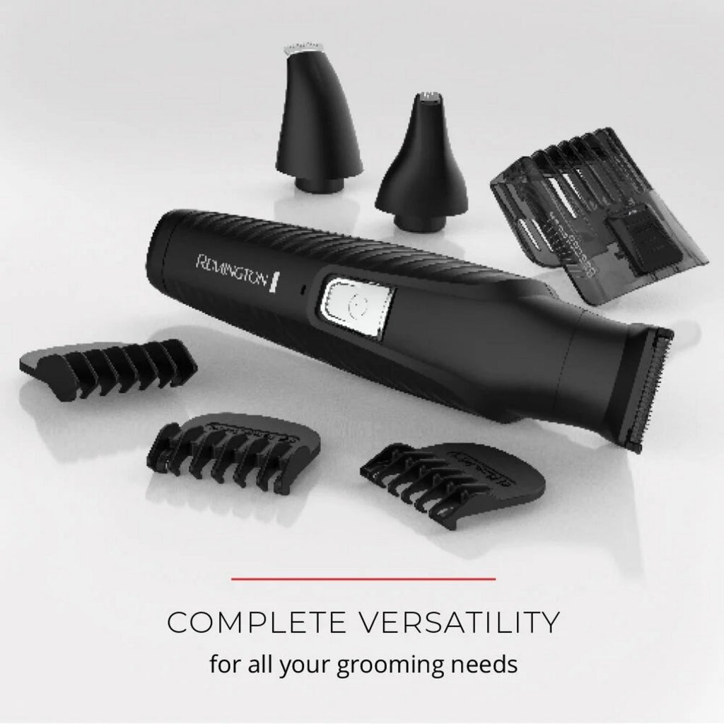 Graphite All-in-One Grooming Kit, Men's Head &amp; Body Trimmer Kit with Combs, Black