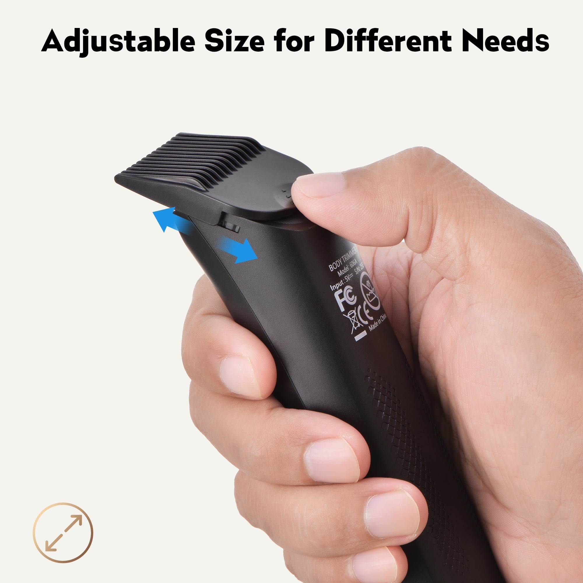 Body Hair Trimmer for Men,Manscape 3-in-1 Body Groomer Kit for Groin,IPX7 Wet/Dry Electric Shaver Razor,Grooming for Face and Body,USB &amp; Wireless Charging,Gifts for Men,Black