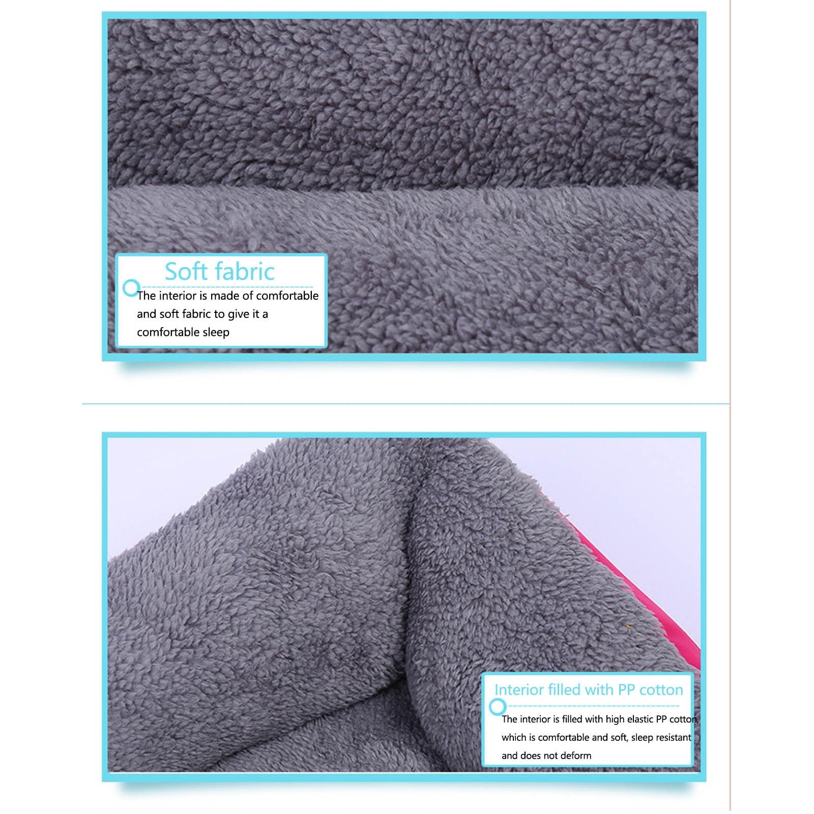 Dog Beds Large Sized Dog, Pet Winter Pet Bed Pet Supplies and Dog Sleeping Bed Gray S