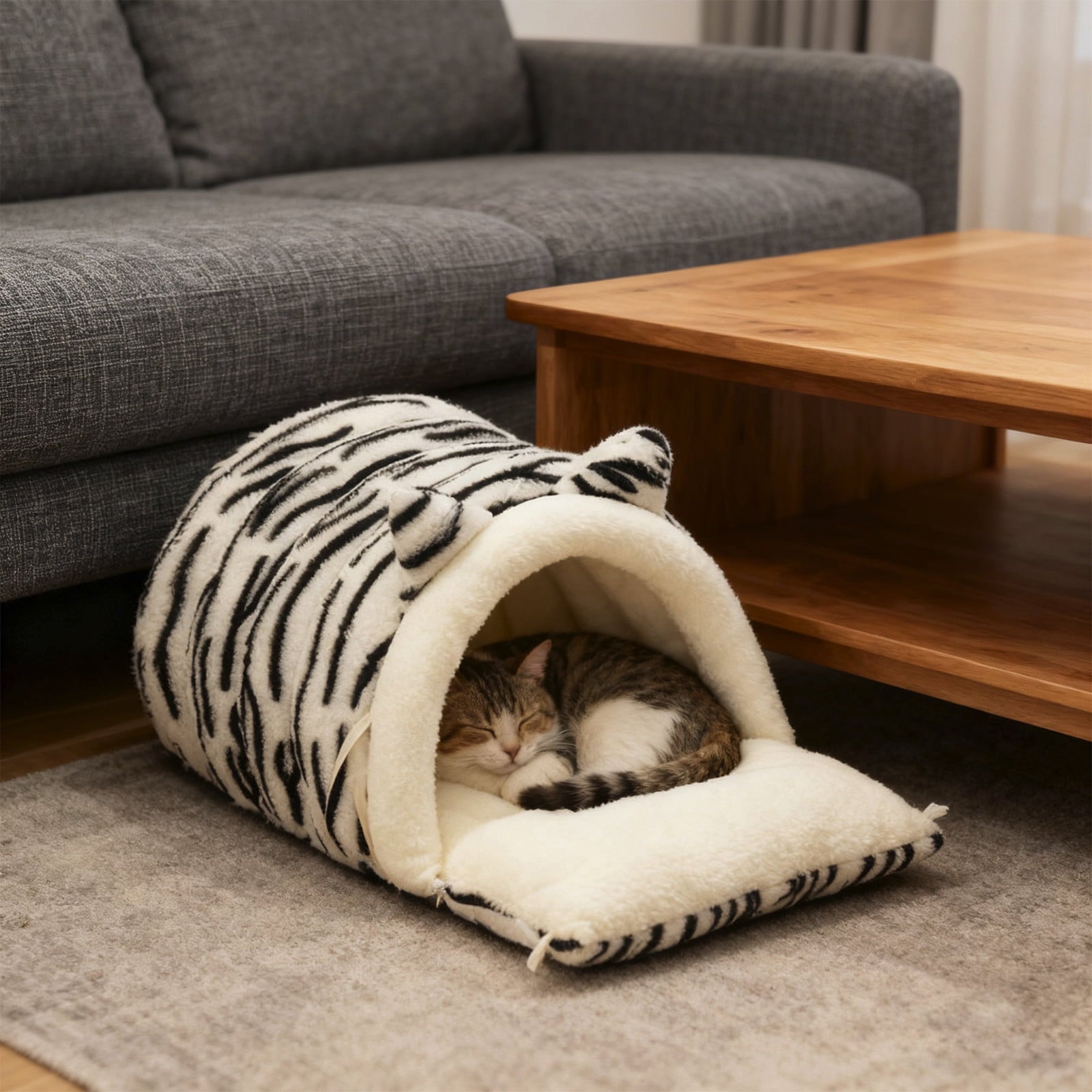 Clearance Dog Bed Medium Size Dogs, Cat Beds for Indoor Cats, Pet Bed for Puppy and Kitty, Washable, Extra , Anti-Slip Bottom