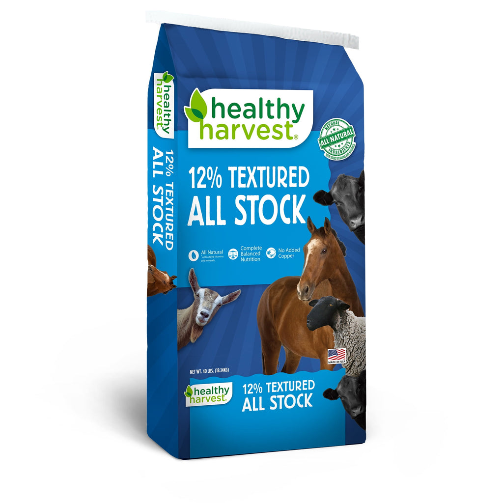 12% Textured All Stock Feed for Multiple Species of Livestock, 40 lb Bag
