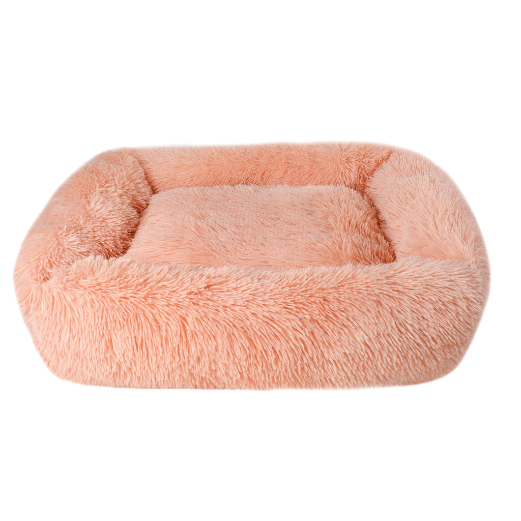 Rectangle Plush Pet Bed Bed for Dogs Cats Kennel Cuddler Crate Cushion Mat Washable