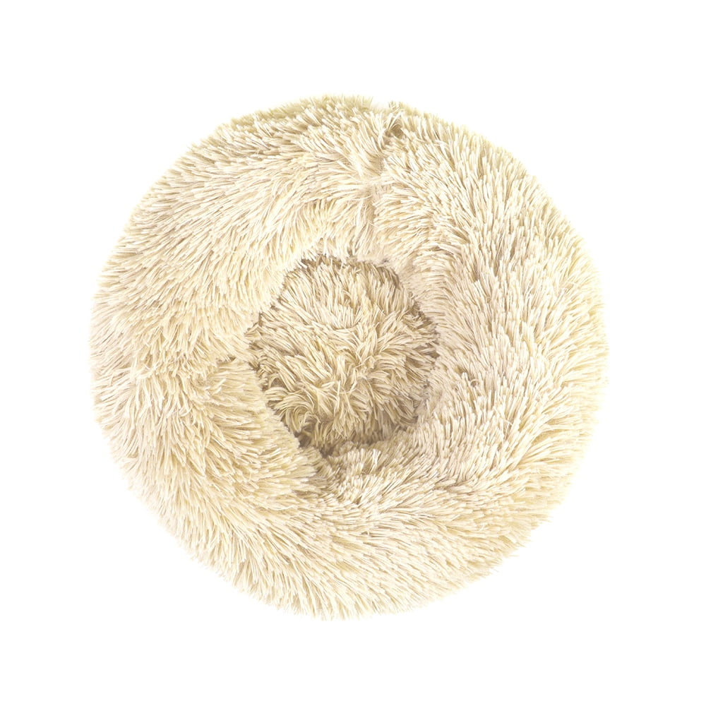Round Plush Pet Bed for Dogs &amp; Cats, Dog Bed Sleeping Kennel Nest