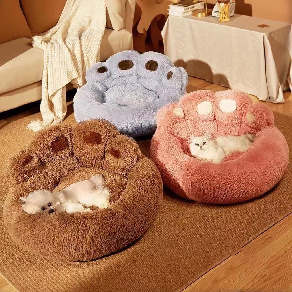 Christmas Clearance! Dog Bed And Comfy Pet Dog Bed - All Seasons Paw Shape Dog Bed Cushion