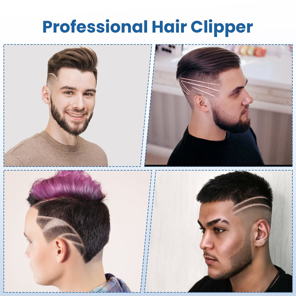 Hair Clippers for Men: Cordless Hair Clipper Trimmer with LED Display - Mens Clippers and Grooming Set, Barber Clippers Set