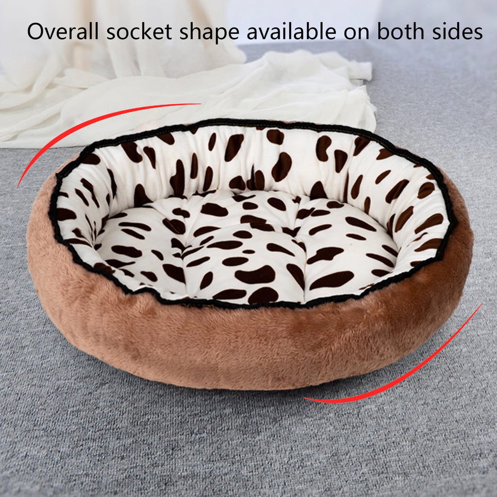 Washable Cat Bed &amp; Dog Bed, Semi-closed Bed for Small Medium Large Pets, Plush Cotton No Deformation Pet Bed on Clearance, Multipleon (11"x 11"x 10", Gray)